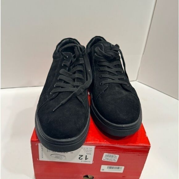 Propet Kinzey Women's Suede Sneakers Shoes size 12 WD black - Picture 11 of 13